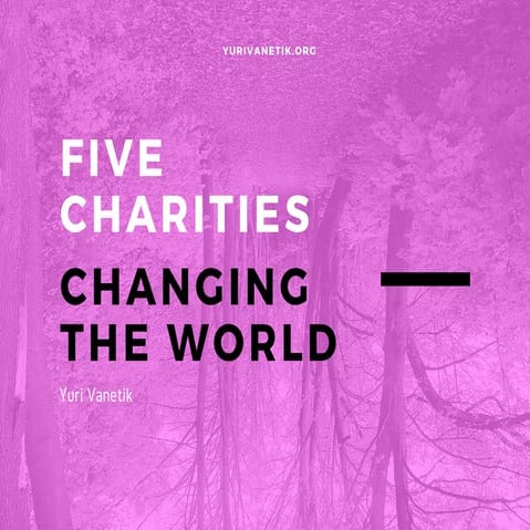 Five Charities Changing the World as they Operate
