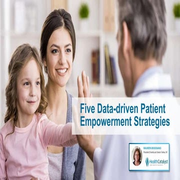 Five Data-driven Patient Empowerment Strategies