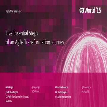 Five Essential Stepsof an Agile Transformation Journey