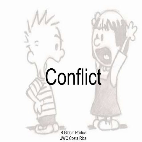 Fivefold typography of conflict