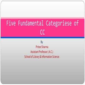 Five fundamental Category (PMEST) in Colon Classification.pptx