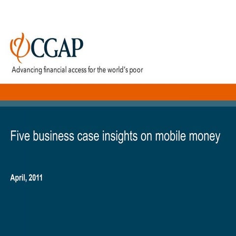 Five business case insights on Mobile Money 2011