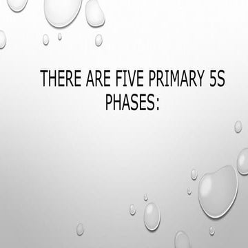 Five primary 5 s phases