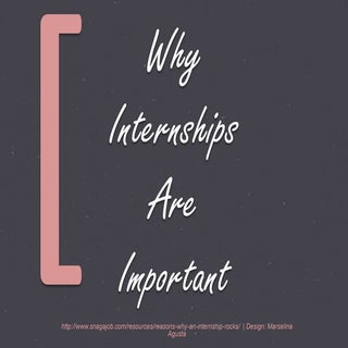 Five reasons why internships are so...