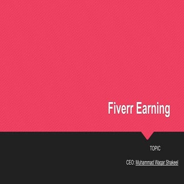 Fiverr eaning tips