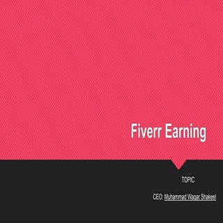 Fiverr eaning tips