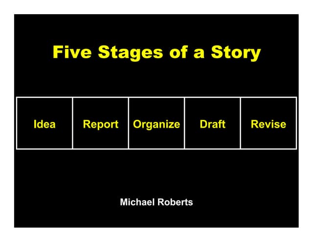 Five stages of a story