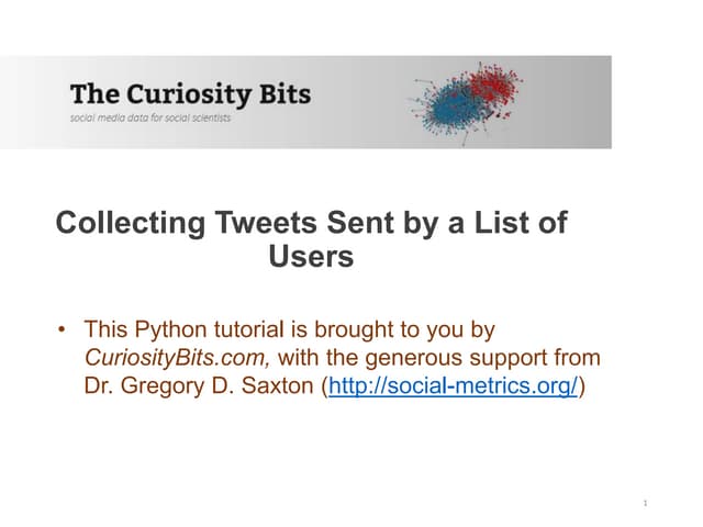 Five steps to get tweets sent by a list of users