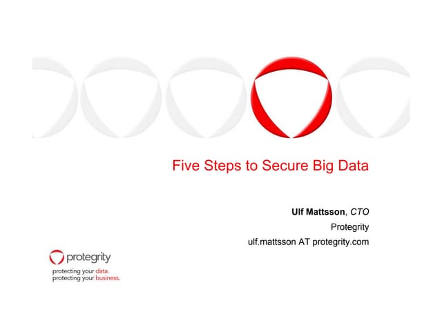 Five steps to secure big data