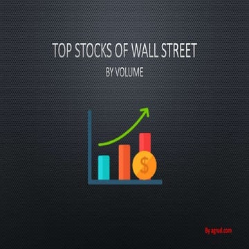 Top stocks of Wall Street