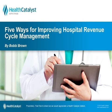 Five Ways For Improving Hospital Revenue Cycle Management