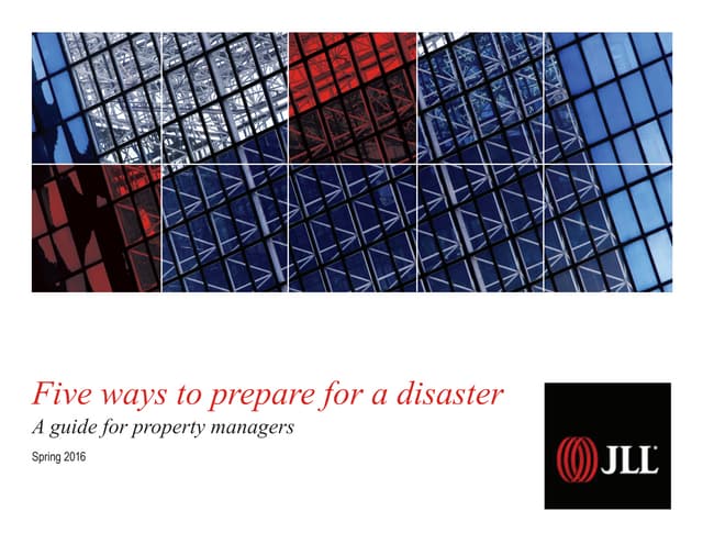 Five ways to prepare for a disaster