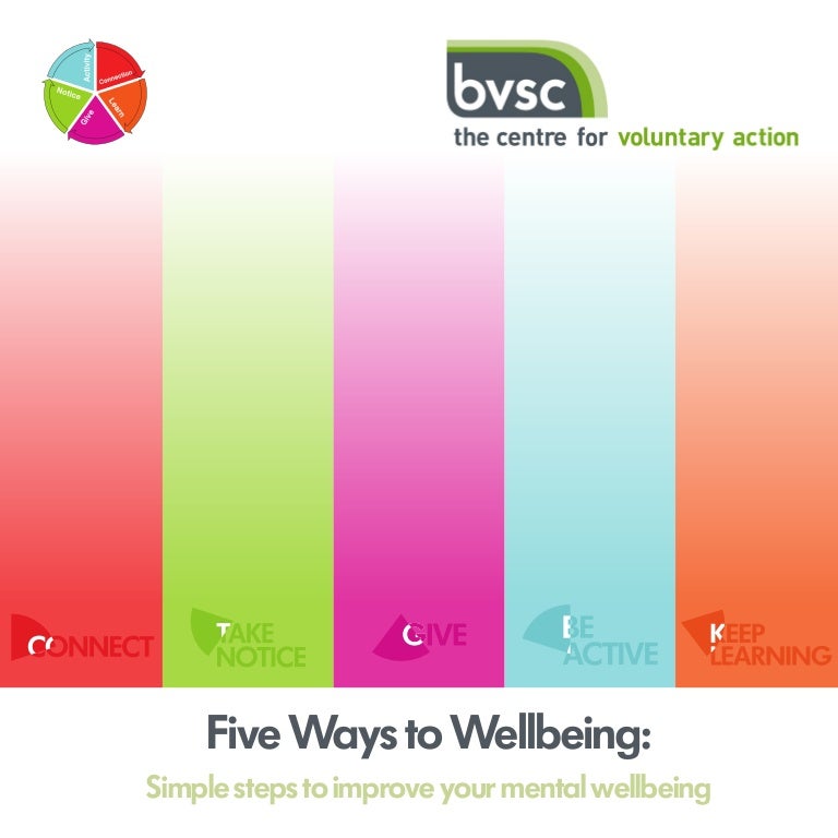 Five ways to wellbeing toolkit