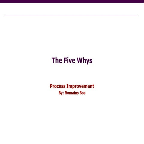 Five Whys | PPT