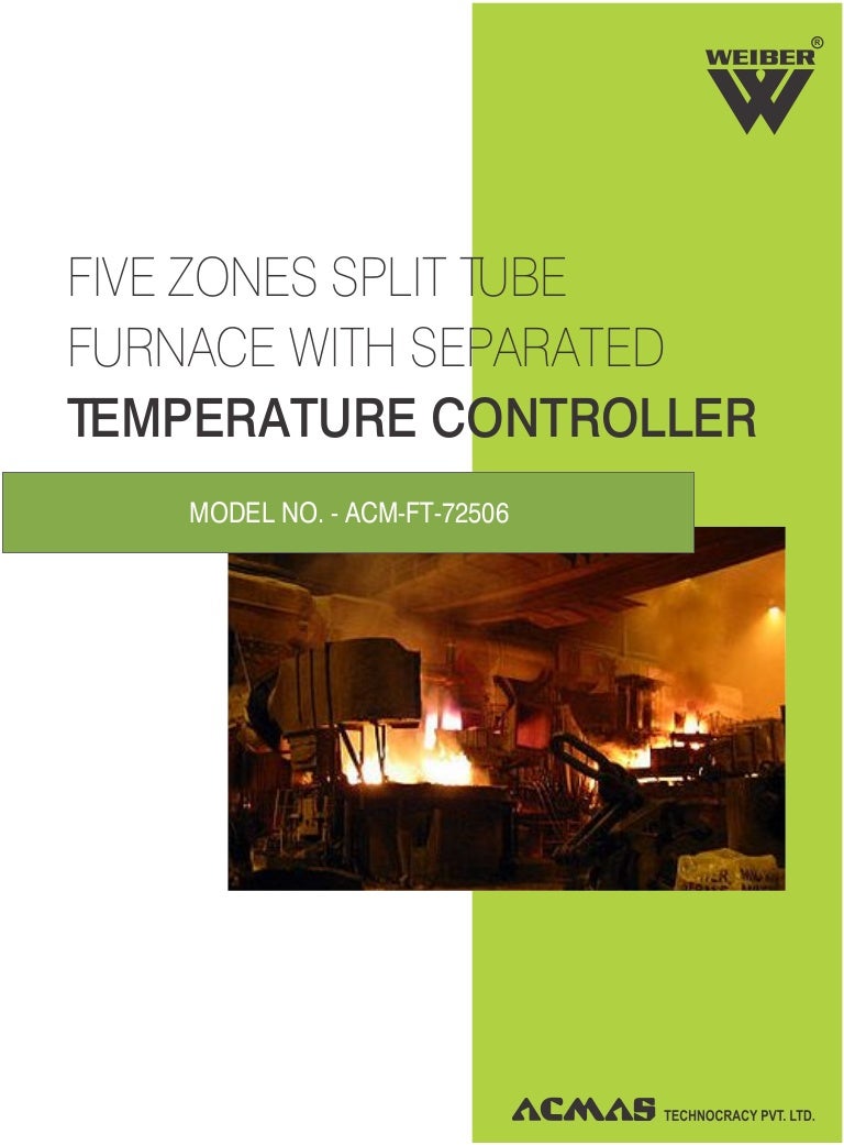 Five zones split tube furnace with separated temperature controller