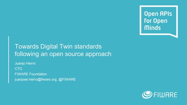 Towards Digital Twin standards following an open source approach