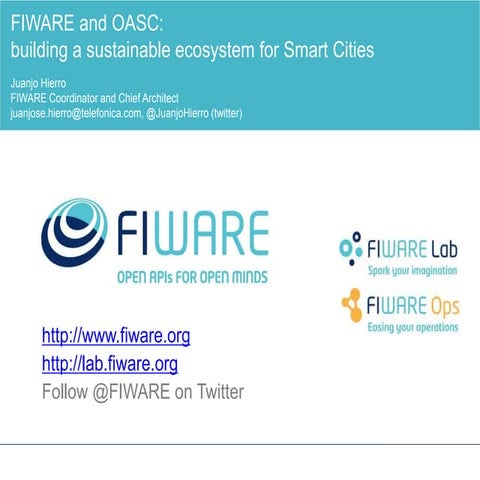 FIWARE and the Open and Agile Smart Cities (OASC) initiative