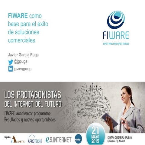 FIWARE como base soluciones comerciales