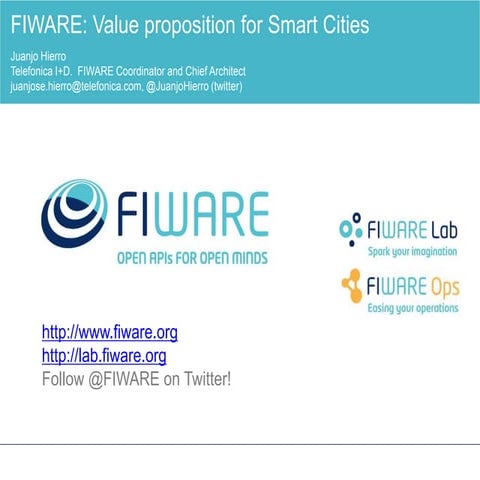 FIWARE: an open standard platform for smart cities