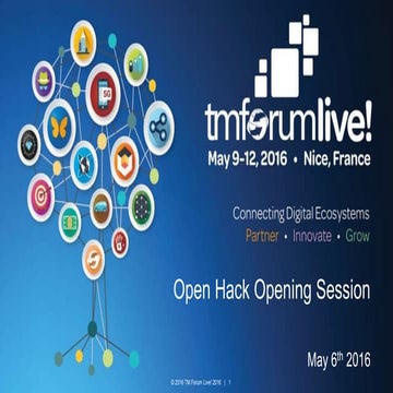 TMForum Open Hack Opening Session - FIWARE