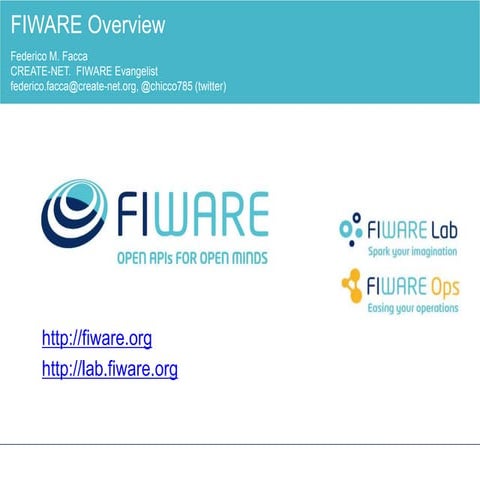 Fiware Overiew - Trento FI-PPP info day