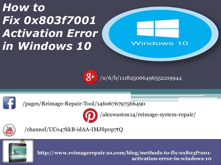 Windows 10 activation error code 0x803f7001 - lingpola