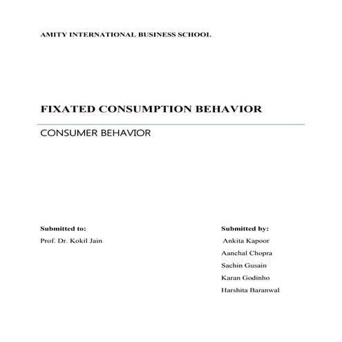 Fixated consumption behavior final | PDF