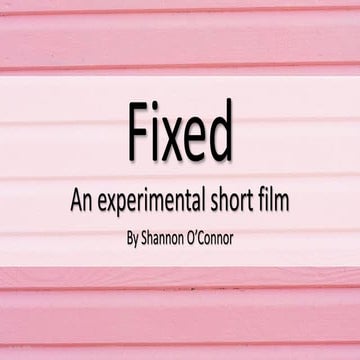 Short film - pitch presentation | PPTX