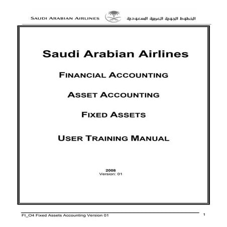 Fixed assets enduser_training_manual