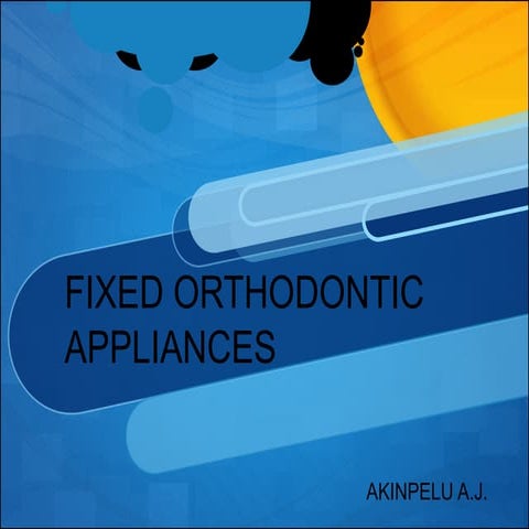 Fixed orthodontic appliances