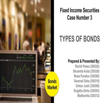 Fixed income securities (types of bond)