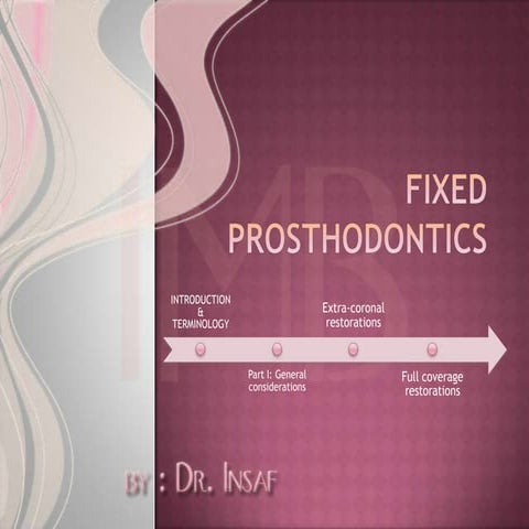 Fixed prosthodontics lesson 3