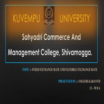 fixed vs flexble exchaneg rate.pptx yogish