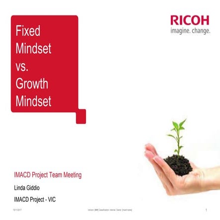 Fixed vs Growth Mindset