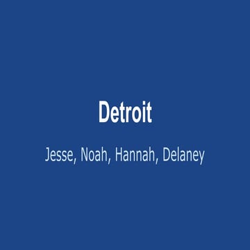 Fixing detroit 