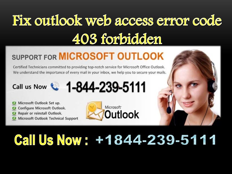 Fix Outlook Web Access Error Code 403 Forbidden 1844 239 5111