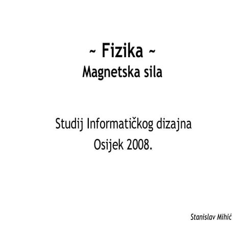 Fizika Magnetizam