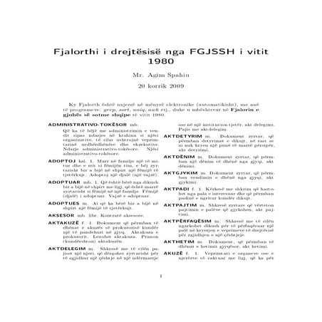 Fjalorth i Drejtësise