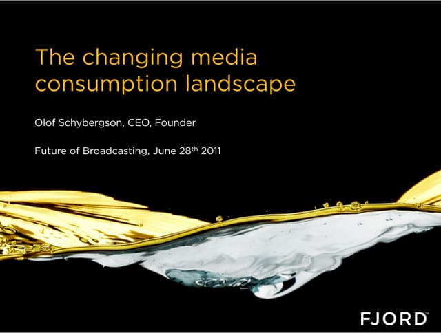 Fjord@ The Future of Broadcasting