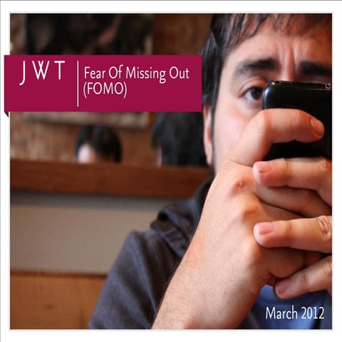 FOMO: The Fear Of Missing Out (March 2012 Update)