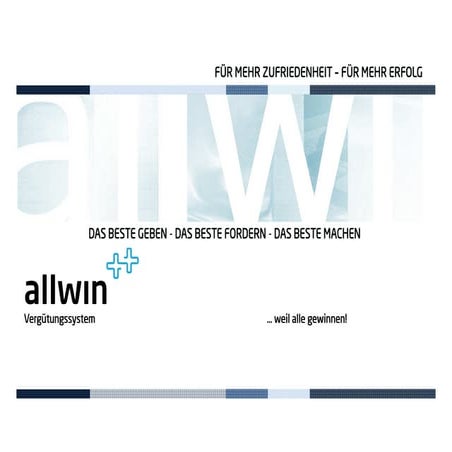 Allwin Vergütungssystem
