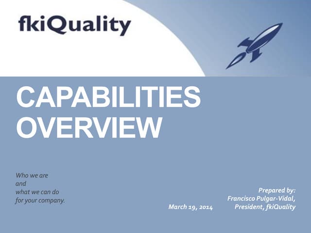 fkiQuality overview 2014 HR experience