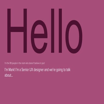 Dungeons and Designers: The You in User Experience
