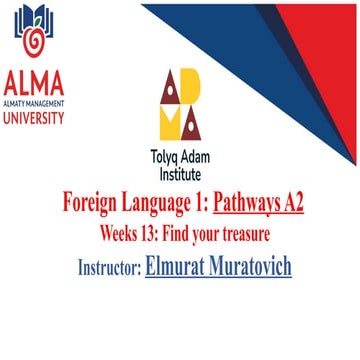 Foreign Language Learning: Pathways A2 - Listening, Speaking, Writing ...