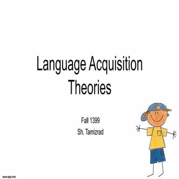 First and Second Language Aquisition Theories