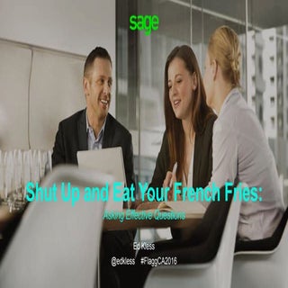 Shut up and eat your french fries: ...