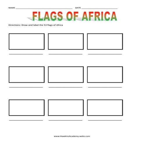 Flags of Africa - draw