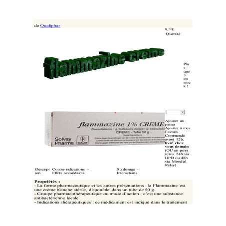 Flamazine creme