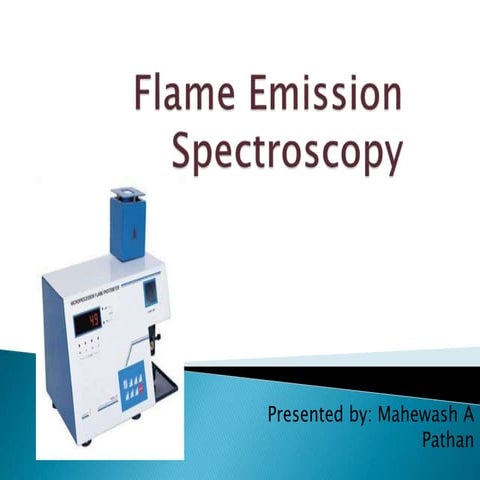 Flame emission spectroscopy