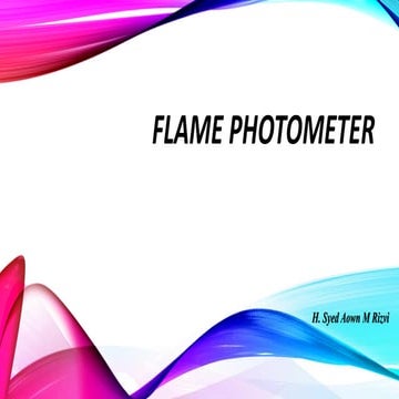 Flame photometer
